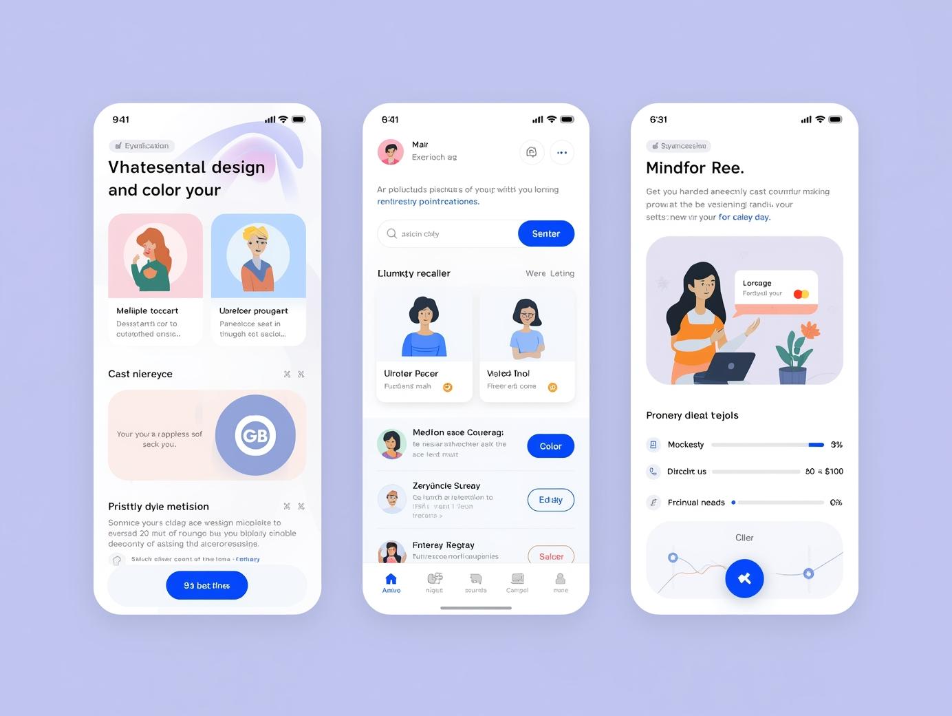 Illustration of mindful design principles applied to a user interface
